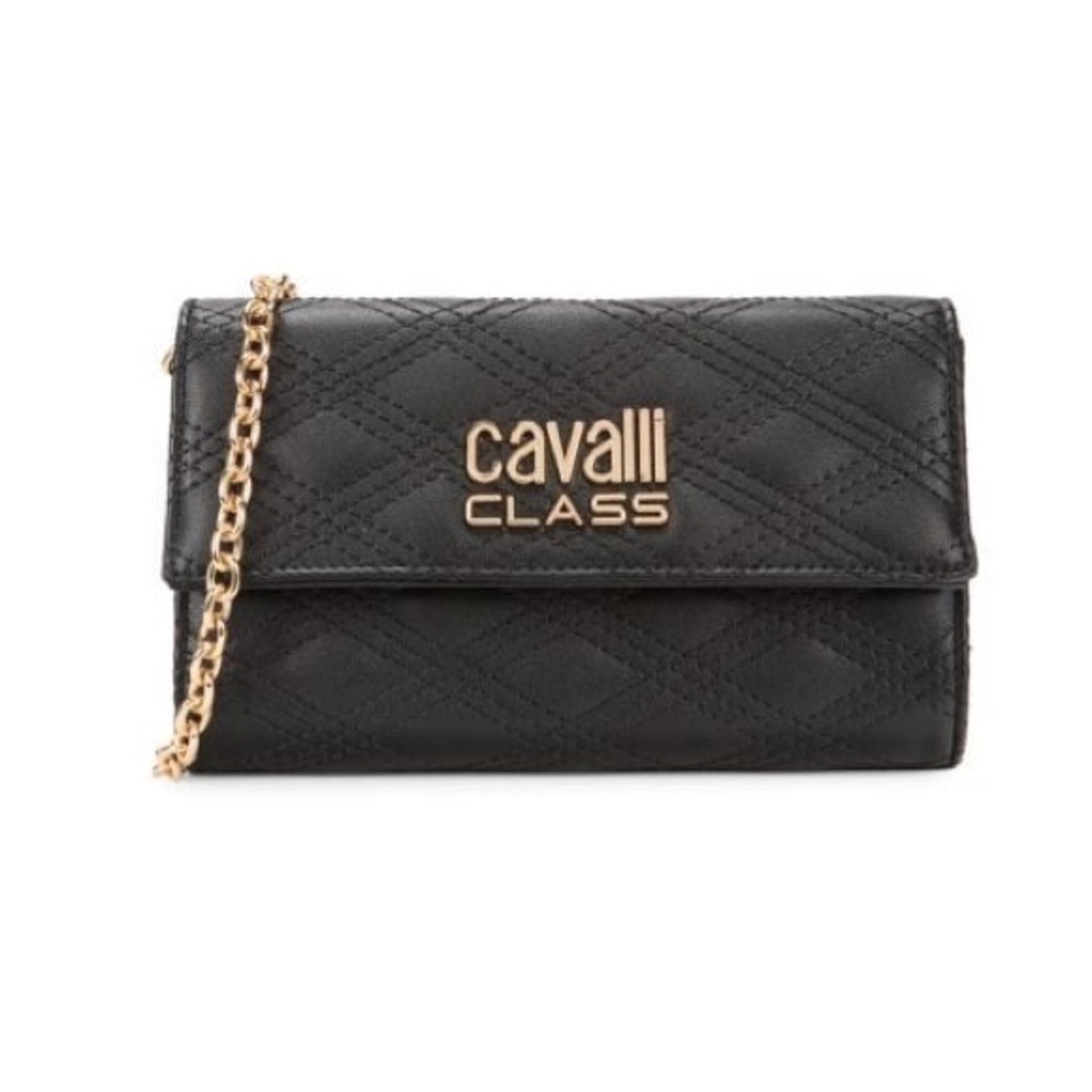 Cavalli Class BY Roberto Cavalli Turin Topstitch Faux Leather Crossbody